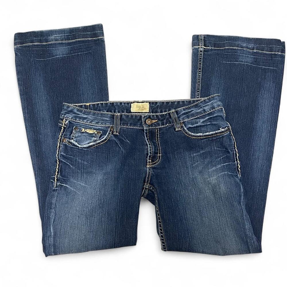 Bke Jeans Low Rise Womens Size 8 Starlite Stretch Denim With Stitching Details